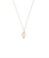 Gold & Gray Jewelry Mini Gold Arrowhead Necklace