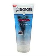 Clearasil Ultra Acne + Marks Wash And Mask Clearasil 6.78 Oz Facial Wash Unisex