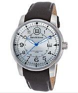 Ben Minkoff West Side Black Genuine Leather Silver-tone Dial
