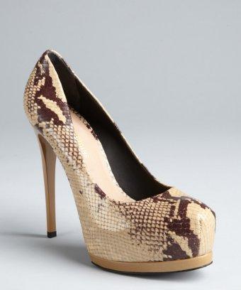 Pour La Victoire Marble Snake Embossed 'zimmer' Platform Pumps