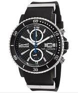 Ted Lapidus Men's Chronograph Black Rubber Black Carbon Fiber Dial
