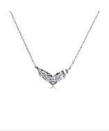 Belcho Wrinkled V Shape Pendant Necklace