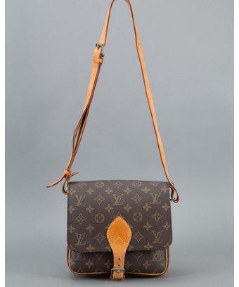 Louis Vuitton Brown Monogram Canvas 'cartouchiere Mm' Vintage Bag