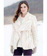 Donna Salyers' Fabulous-furs Sculpted Rabbit Jacket