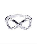 Aeravida Endless Love Infinity Symbol .925 Sterling Silver Ring
