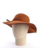 Grace Hats Camel Wool Stitched 'capeline' Floppy Hat