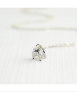 Olive Yew Elephant Bracelet - Silver