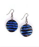 Patchington Striated Circle Earrings