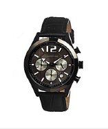 Morphic M15 Chronograph Leather-band Watch
