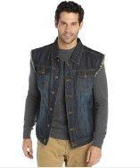 3rd & Army Vest 'renegadedark Indigo Cotton Denim Cutoff 'renegade' Vest