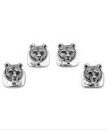 Ox And Bull Trading Co. Sterling Bear Head Studs