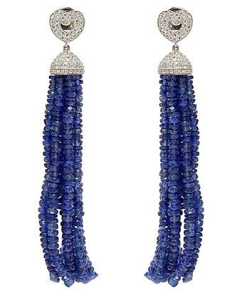 Poiray Tassel Sapphire Earrings