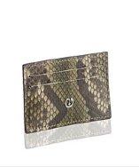 Nada Sawaya Python Credit Card Holder - Olive