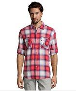 Lee Cooper Plaid Shirt With Fabric Mixing