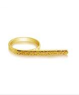 Belcho Textured Bar Ring