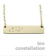 The Urban Smith Leo Constellation Nameplate Necklace