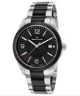 Maurice Lacroix Men's Miros Two-tone Stainless Steel Black Dial