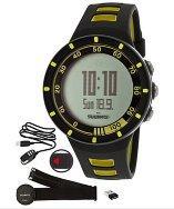 Suunto Men's Digital Quest Yellow Gps Pack Black And Lime Green Resin Strap