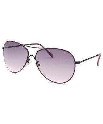 Kenneth Cole Reaction Women's Aviator Black & Purple Sunglasses
