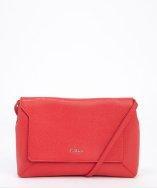 Furla Red Saffiano Leather Crossbody Bag
