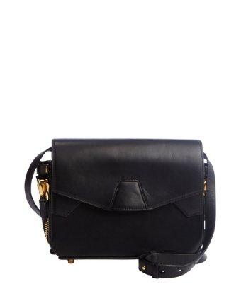 Alexander Wang Black Leather Side 'tri-fold' Shoulder Bag
