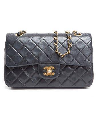Chanel Pre-owned Chanel Black Lambskin Small Double Flap Bag