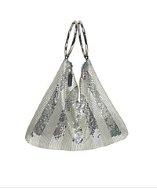 Whiting & Davis Matte Shine Stripes Bracelet Bag