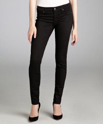 Rich And Skinny Black Stretch Denim 'legacy' Skinny Jeans