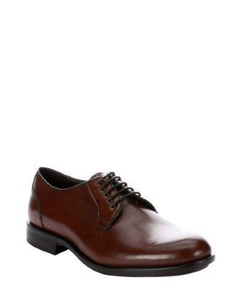 A. Testoni Basic Brown Leather Casual Oxfords