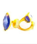 Jonesy Wood Designs Blue Chalcedony Kelly Ring