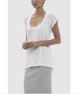 Lime & Vine Clarisse Short Sleeve Top With Draped Back
