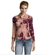 Lee Cooper Fitted Mixed Plaid Woven Top