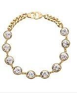 Eklexic Crystals & Cuffs Necklace (gold)
