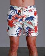 Lightningbolt Paradise Flowers Crane Boardshort