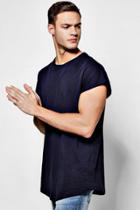 Boohoo Cap Sleeve T-shirt Navy