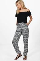 Boohoo Leila Relaxed Fit Trousers Multi