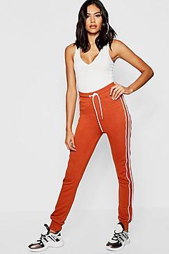 Boohoo Four Stripe Flare Jogger