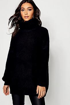 Boohoo Tall Oversized Roll Neck Jumper