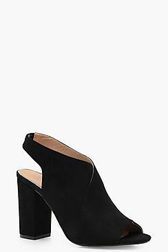 Boohoo Emily Peeptoe Cross Strap Sandals