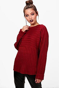 Boohoo Jenny Rib Detail Jumper