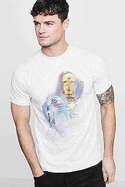 Boohoo Droids Portrait License T-shirt