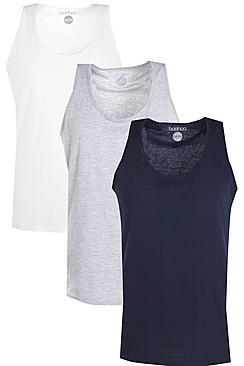 Boohoo 3 Pack Basic Vests