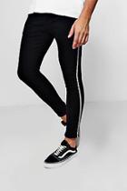 Boohoo Super Skinny Fit Jeans With Taped Side