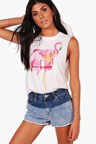 Boohoo Ruth Neon Mtv License Drop Arm Vest