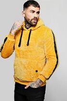 Boohoo Borg Hoodie With Contrast Taping