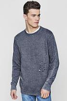 Boohoo Distressed Sweater With Enzyme Wash