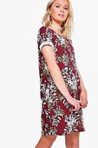 Boohoo Maisy Short Sleeved Shift Dress
