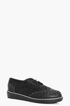 Boohoo Lucy Studded Lace Brogue