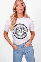 Boohoo Lola Manhatton Circle Motif Tee