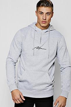 Boohoo Man Signature Half Zip Fleece Hoodie